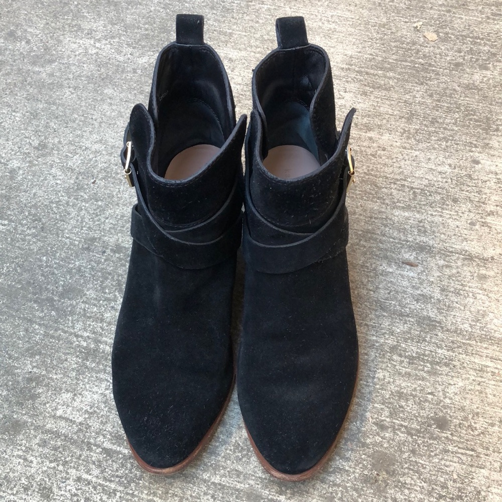 Kate Spade Vero Cuoio Black Suede Boots - Women Size 9